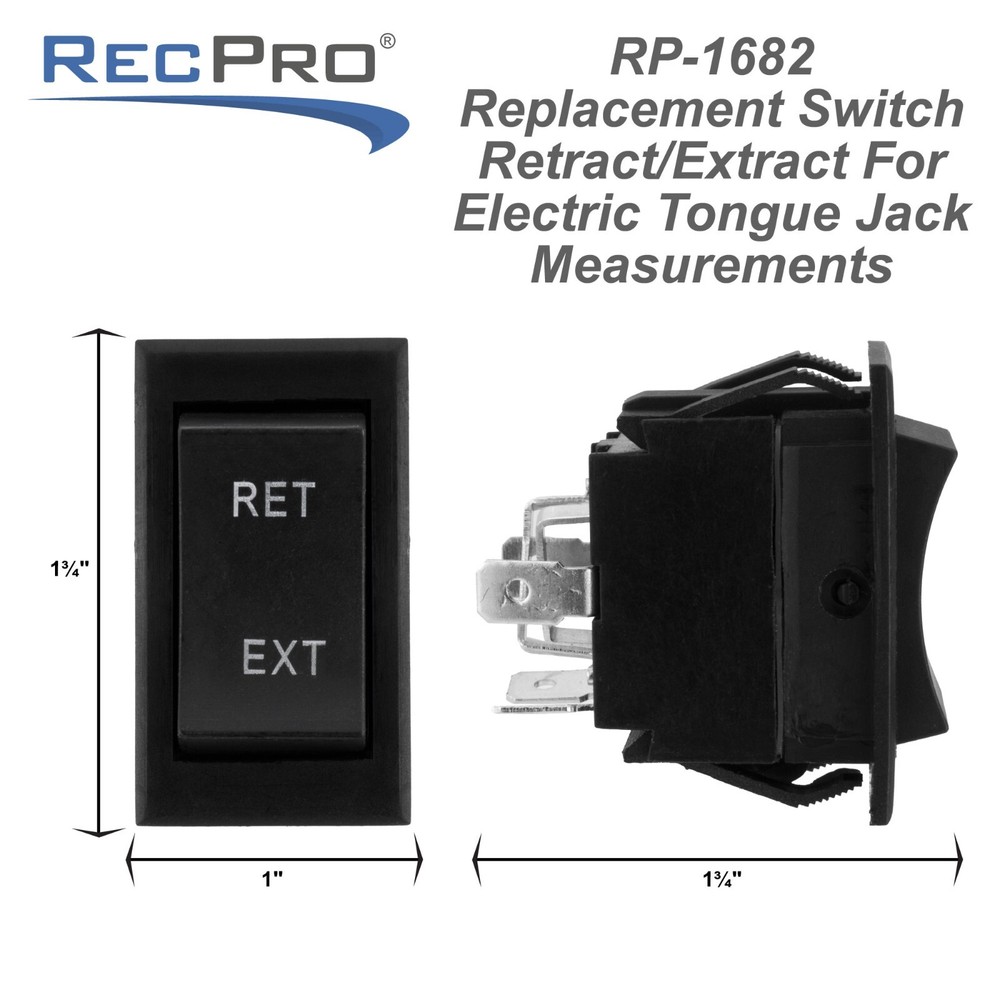 RV Tongue Jack Retract/Extend Switch Replacement