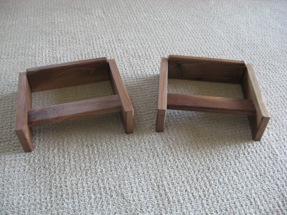 Solid Walnut Speaker Stands for Advent Large Speakers