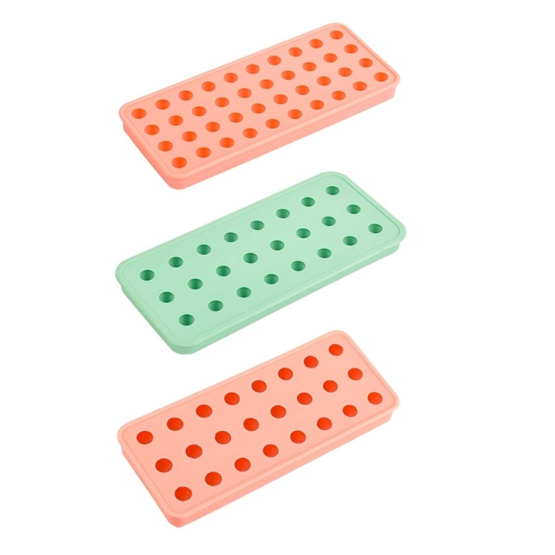 Ice Cube Trays Round Shaped Ice Cube Moulds Easy Release Silicone Material