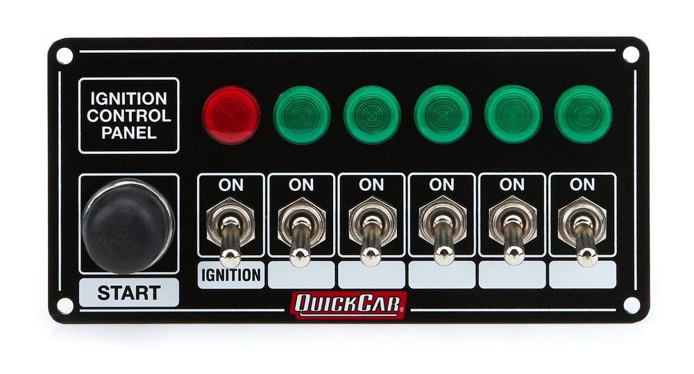 Quickcar Racing     Quickcar Racing Products 50 866 Ignition Panel Blk W Start