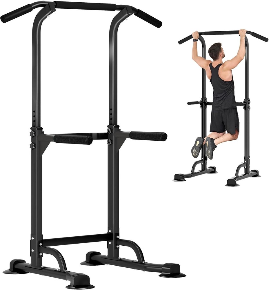 Power Tower Pull Up Dip Station Multi-Function Fitness Equipment Strength