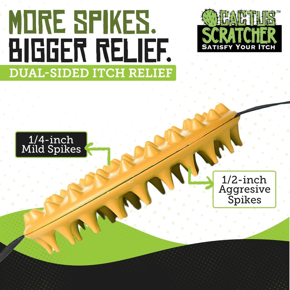 Cactus Scratcher Original Back - 2-Sided 2-Hand Original, Yellow