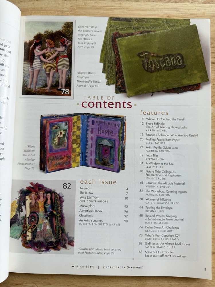 CLOTH•PAPER SCISSORS Premier Issue Winter 2004