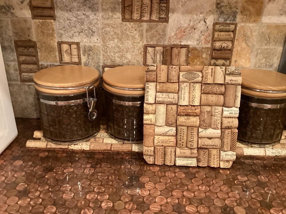 Cork Trivet (Square), Made From Wine Corks