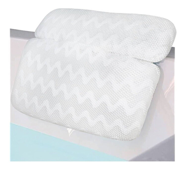 Viventive Luxury Bath Pillow - Non-Slip & Extra Thick - Bathtub - Flat Headrest