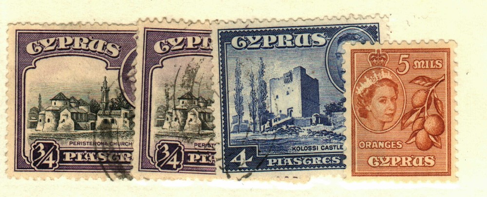 Cyprus #127, 145, 168 used, 170 MH