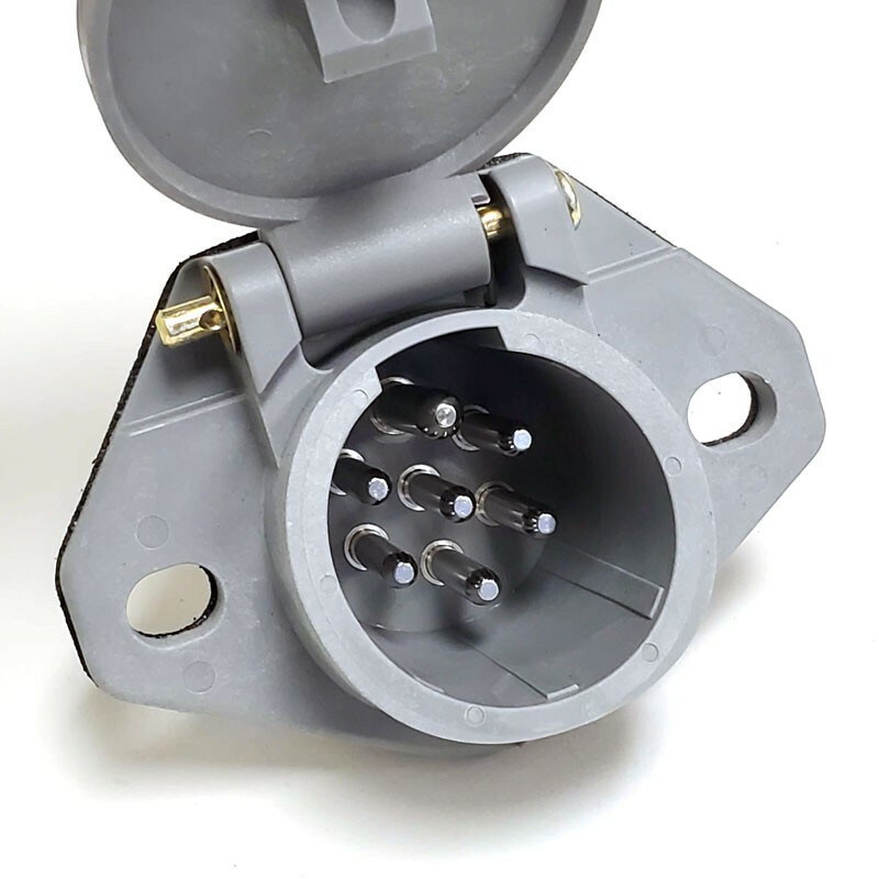 Tramec 38501 Nylon 7-Way Smart Box Solid Pins Receptacle Socket Replacement