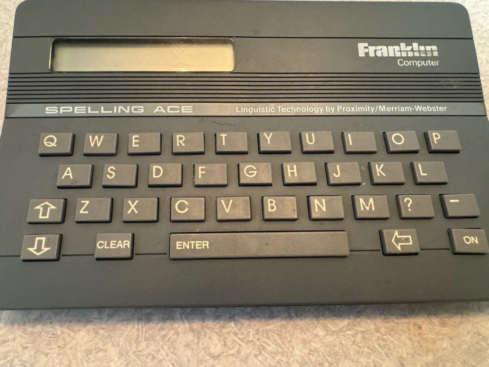 Franklin Computer Spelling Ace Linguistic Technology Model SA98 Tested & Working