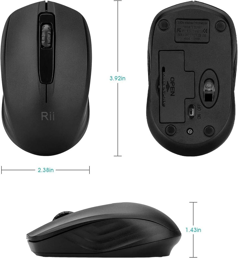 Wireless Noiseless Mouse,2.4G Portable Computer Mice for PC, Laptop, Windows,...