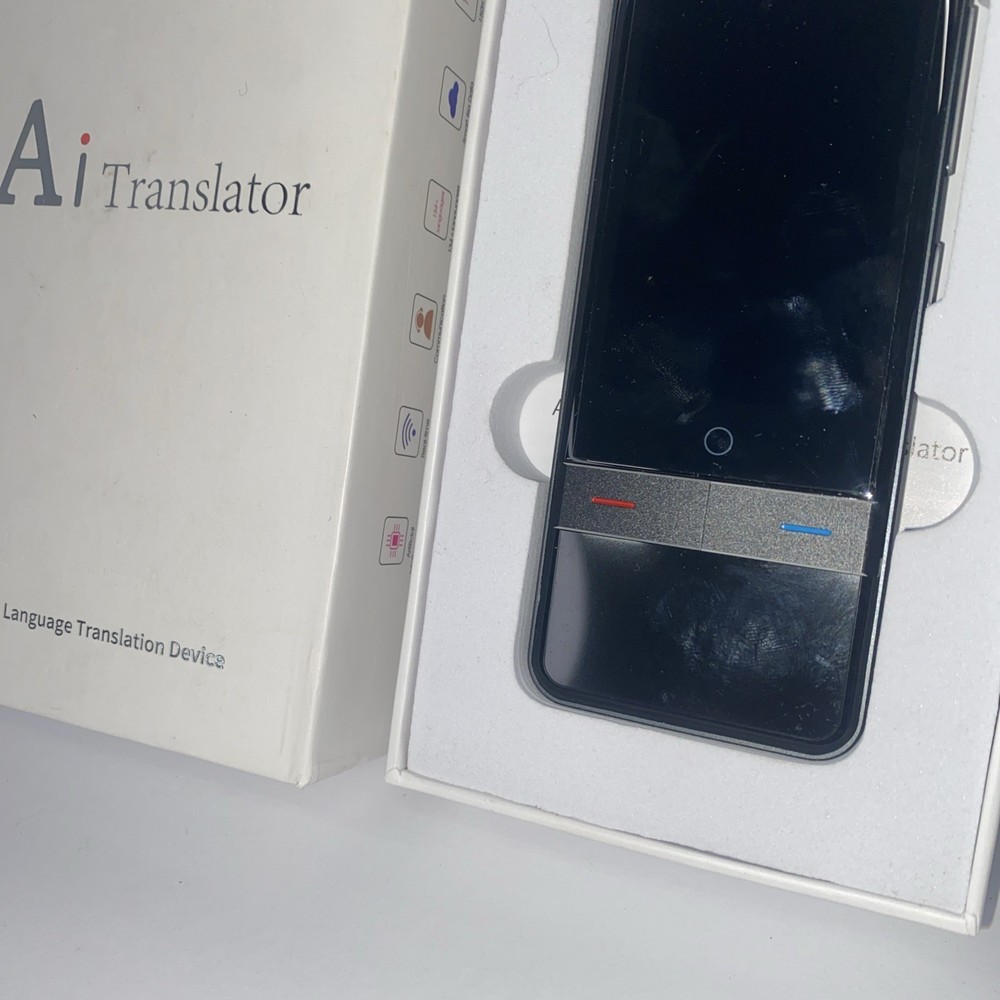 AI Translator Smart Language Translation Device Touchscreen Handheld 2-Way Voice
