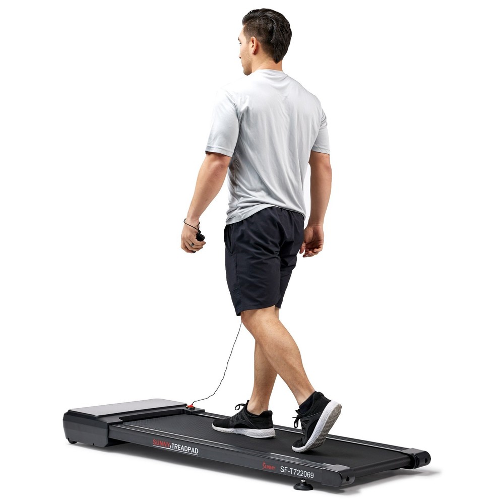 Compact Smart Walking Treadmill Pad Auto Incline Remote Control Bluetooth Safe