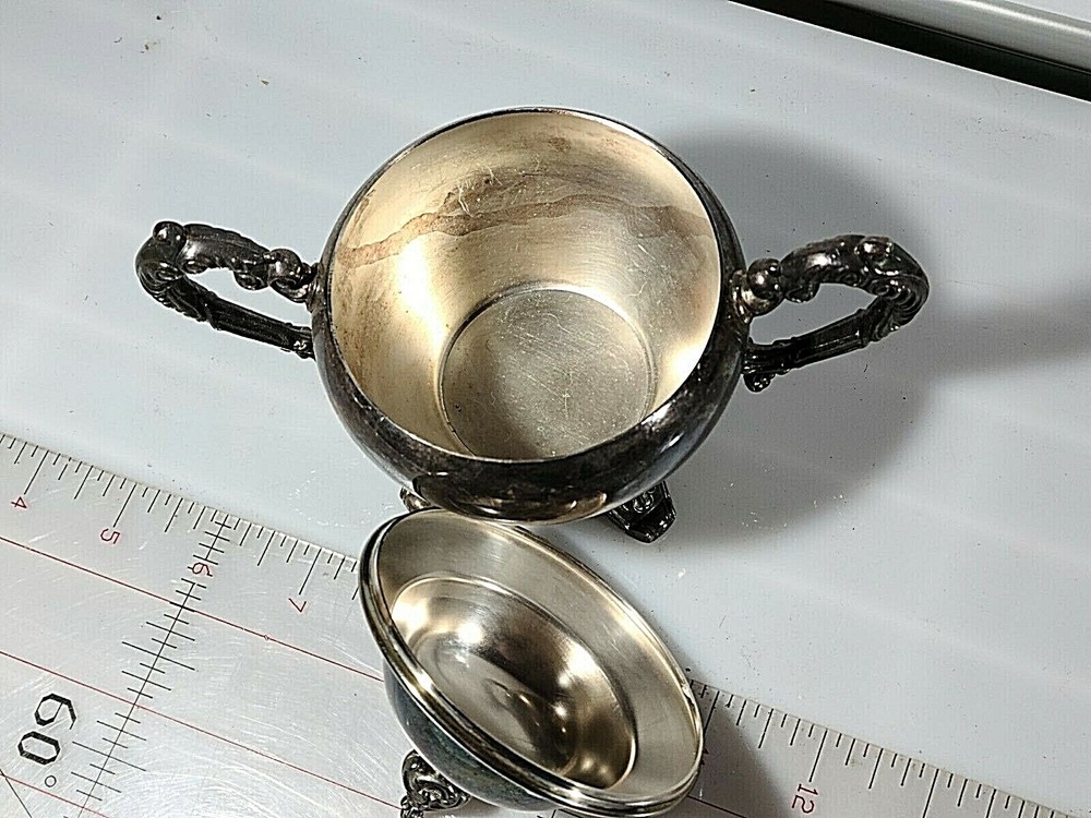 Silver Plate Pitcher Creamer and Sugar
