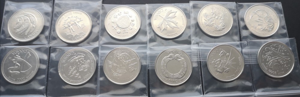 ***CANADA 2000 COMPLETE UNCIRCULATED COINS SET ***