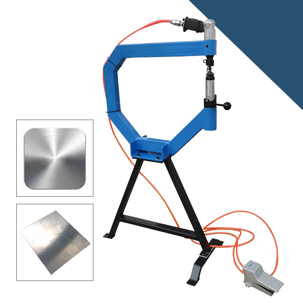 4Inch Pneumatic Planishing Hammer Airpress Tool w/ Cast-Iron Stand, Anvil 1/2/3"