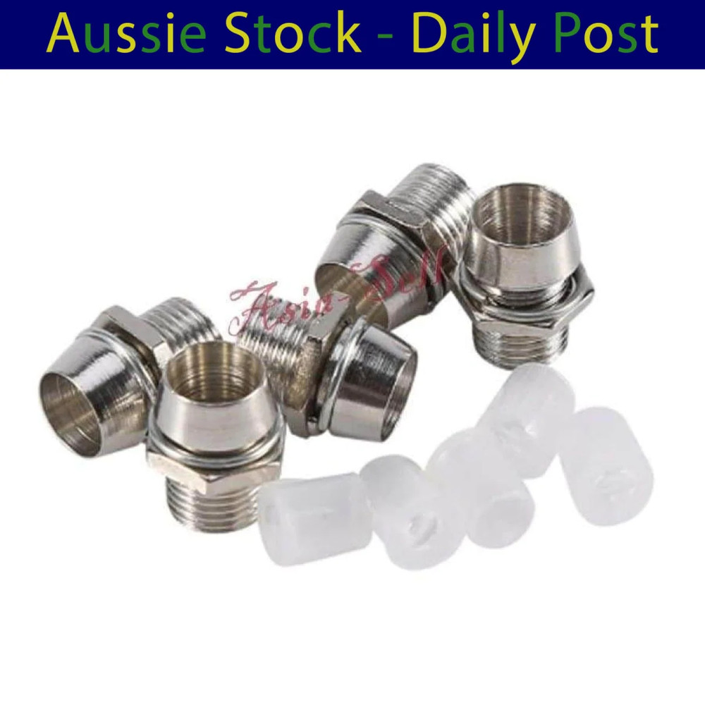 LED Holder Base Bezel Surround Panel Mount Metal Silver Socket 5mm 10pcs