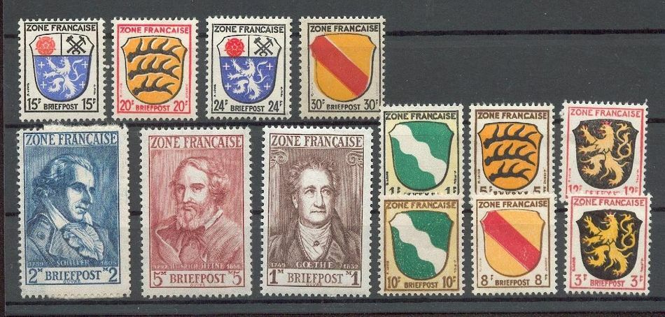 Frz. Zone 1/11 Set** MNH Postfrisch (69913)