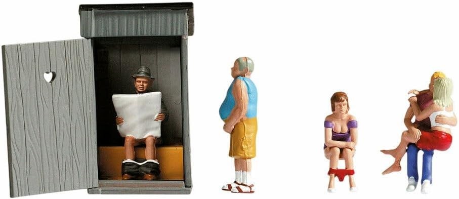 Noch 36560 Toilet Stories N Scale Figures