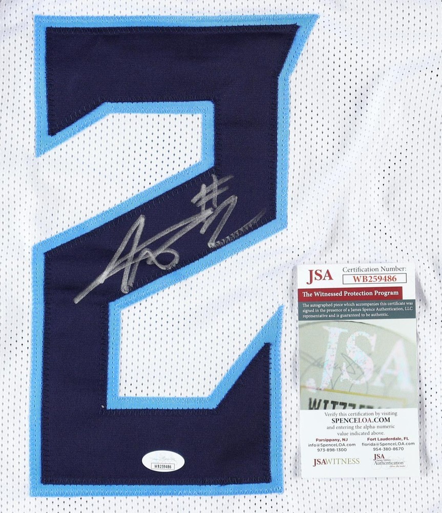 Tyjae Spears Signed Jersey (JSA)