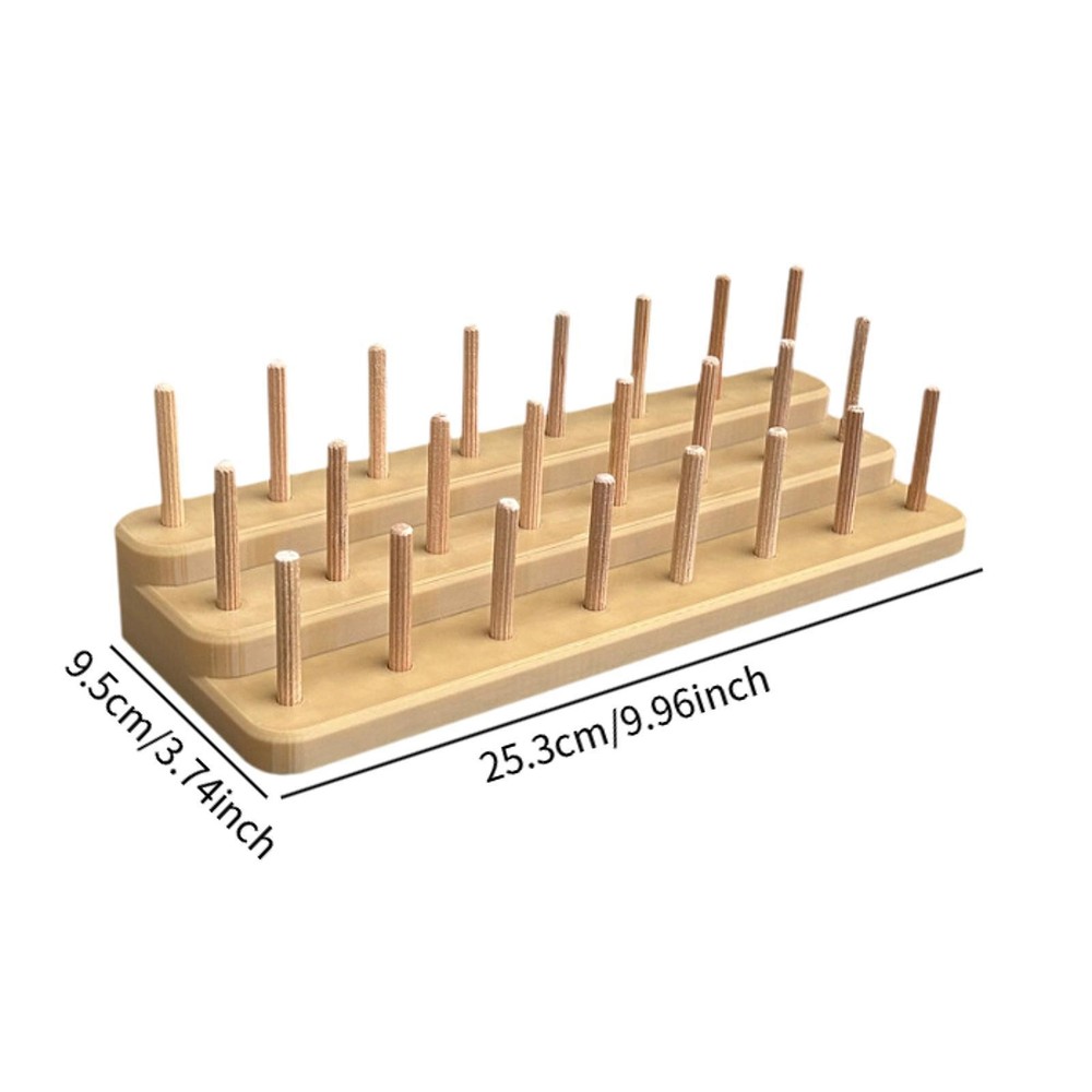 Fly Tying Thread Spool Stand Thread Organizer 24 Spools Capacity