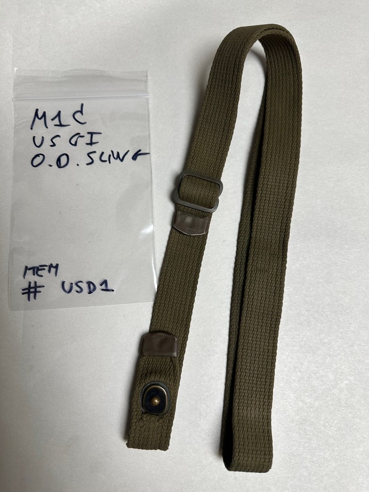 US GI WWII M1 CARBINE SLING  O.D. COLOR UNMARKED. ITEM #USD1