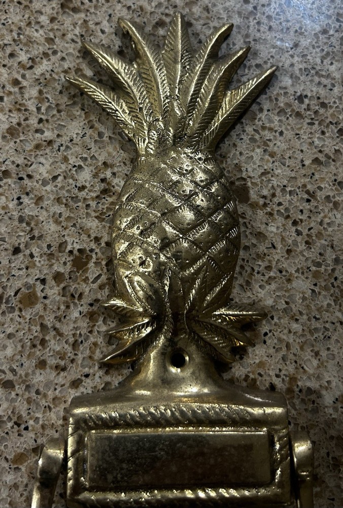 BRASS PINEAPPLE DOOR KNOCKER