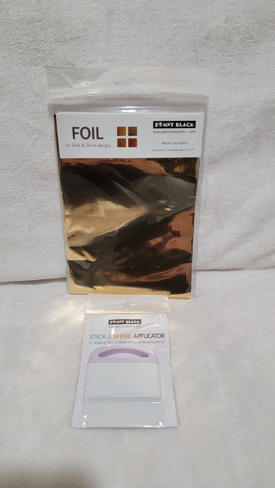 Penny Black Stick and Shine sheets and Applicator Bundle