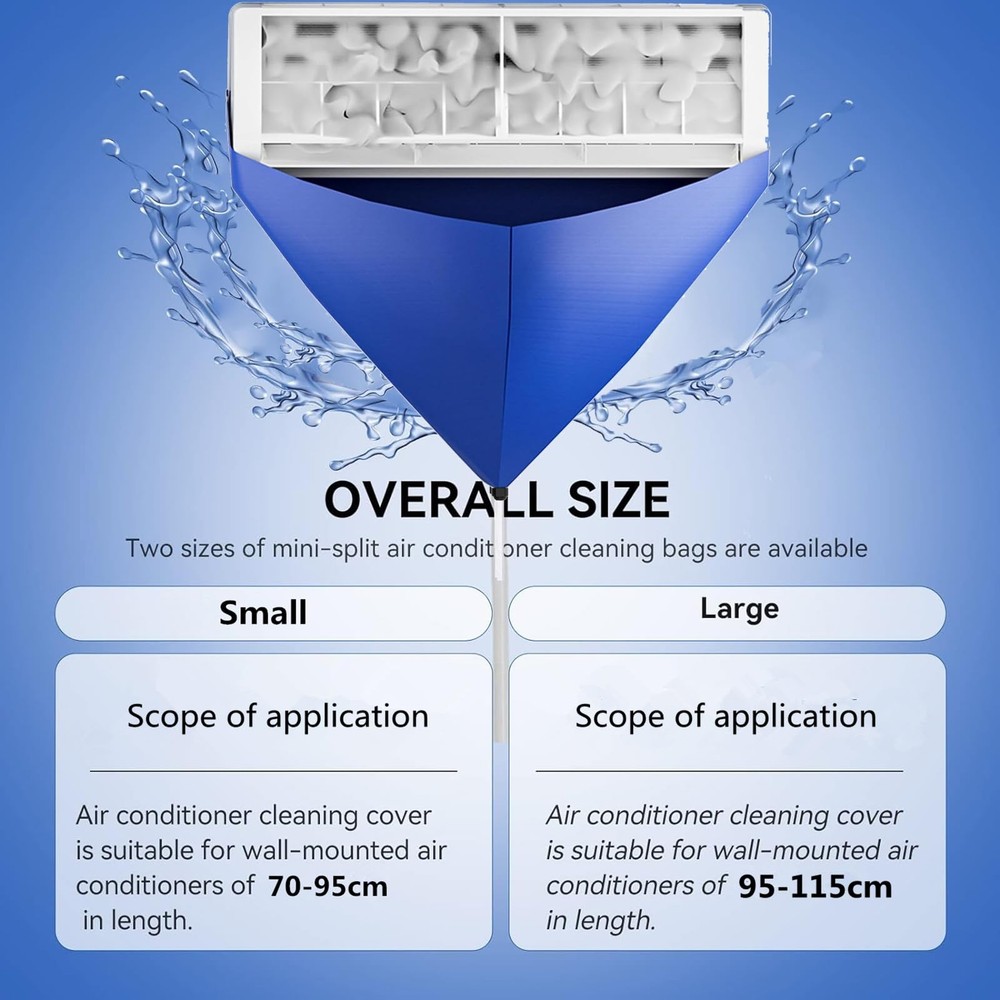 Mini Split Ac Cleaning Kit,Air Conditioner Cover Small, 10pcs