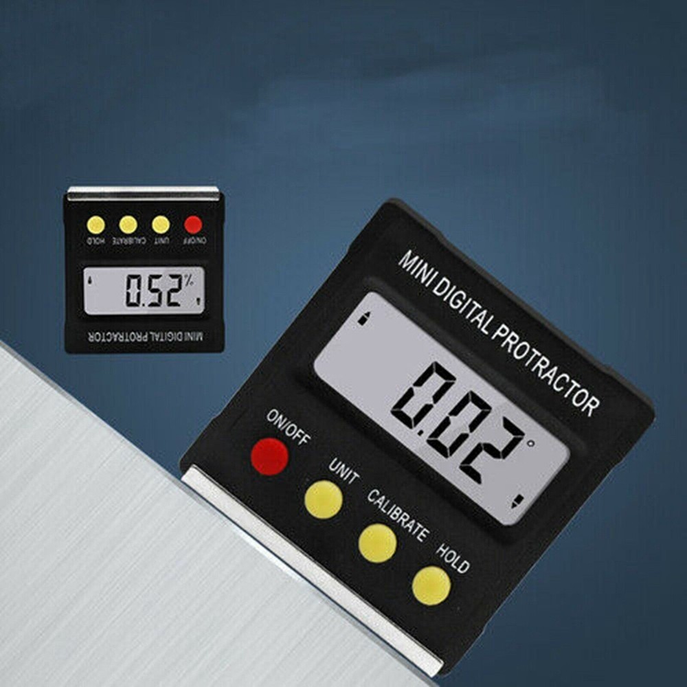 Digital LCD Protractor Gauge Level Box Angle Finder Inclinometer Magnet Meterb6