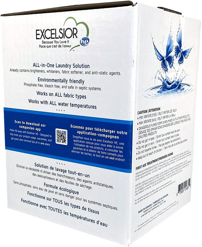 Excelsior - Laundry Detergent with Eco Bottle- Concentrated Liquid - Unscent
