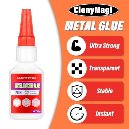 Wateproof Clear Metal Superglue - Instant Drying - 1 Pack