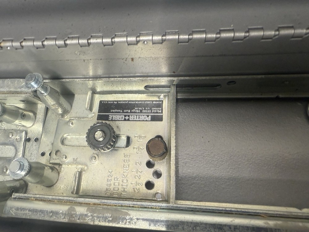 Porter Cable Model #59380 Hinge Butt Template Kit With Metal Case