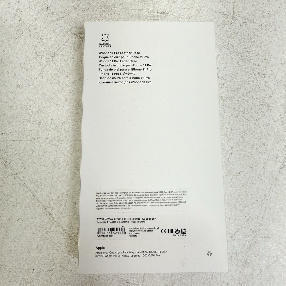 Genuine Original Apple iPhone 11 Pro Leather Case - Black