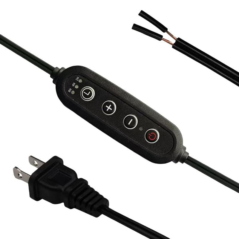 Candle Warmer Lamp Cord Replacement Power Cord with Timmer Dimmer Switch Plug Ca