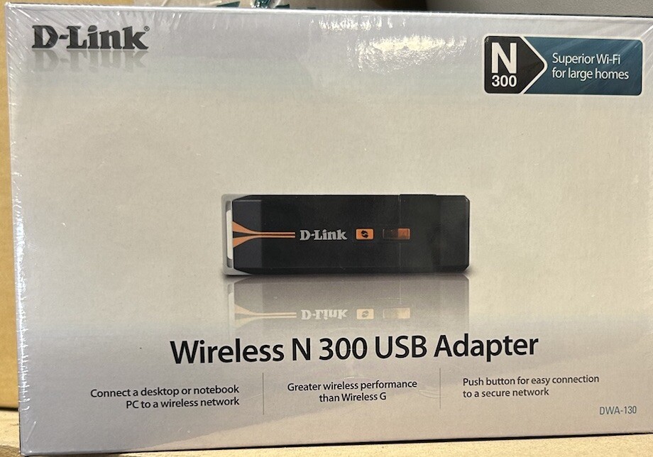 D-Link DWA-130 Wireless N 802.11N USB  WIFI Adapter for Laptop Desktop Computer