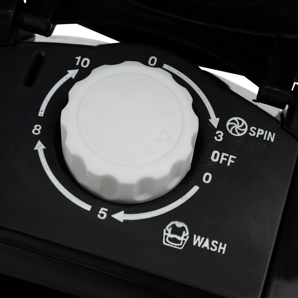 Portable Mini Washing Machine Washer with Drainage Basket Multi-Functional Black