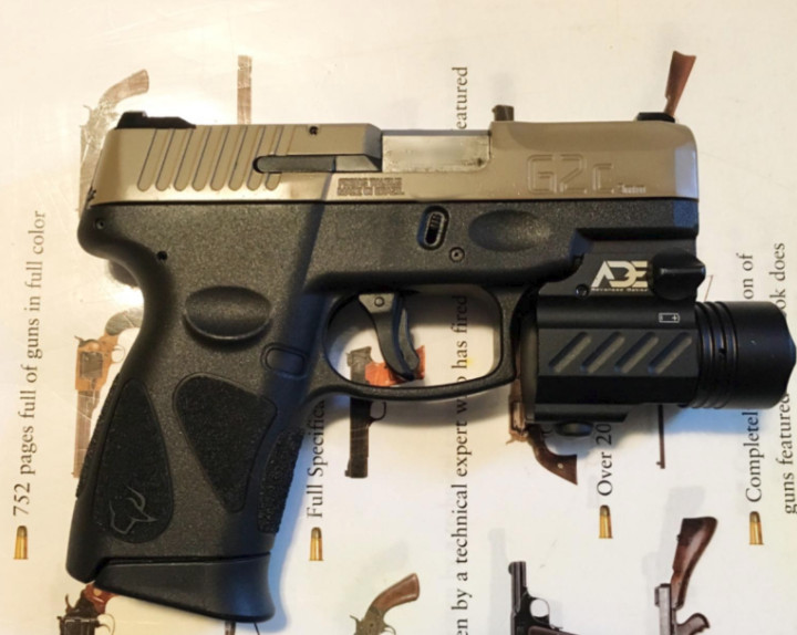 ADE Quick Release Tactical 200 Lumen Led Cree Powered Pistol Flashlight Light