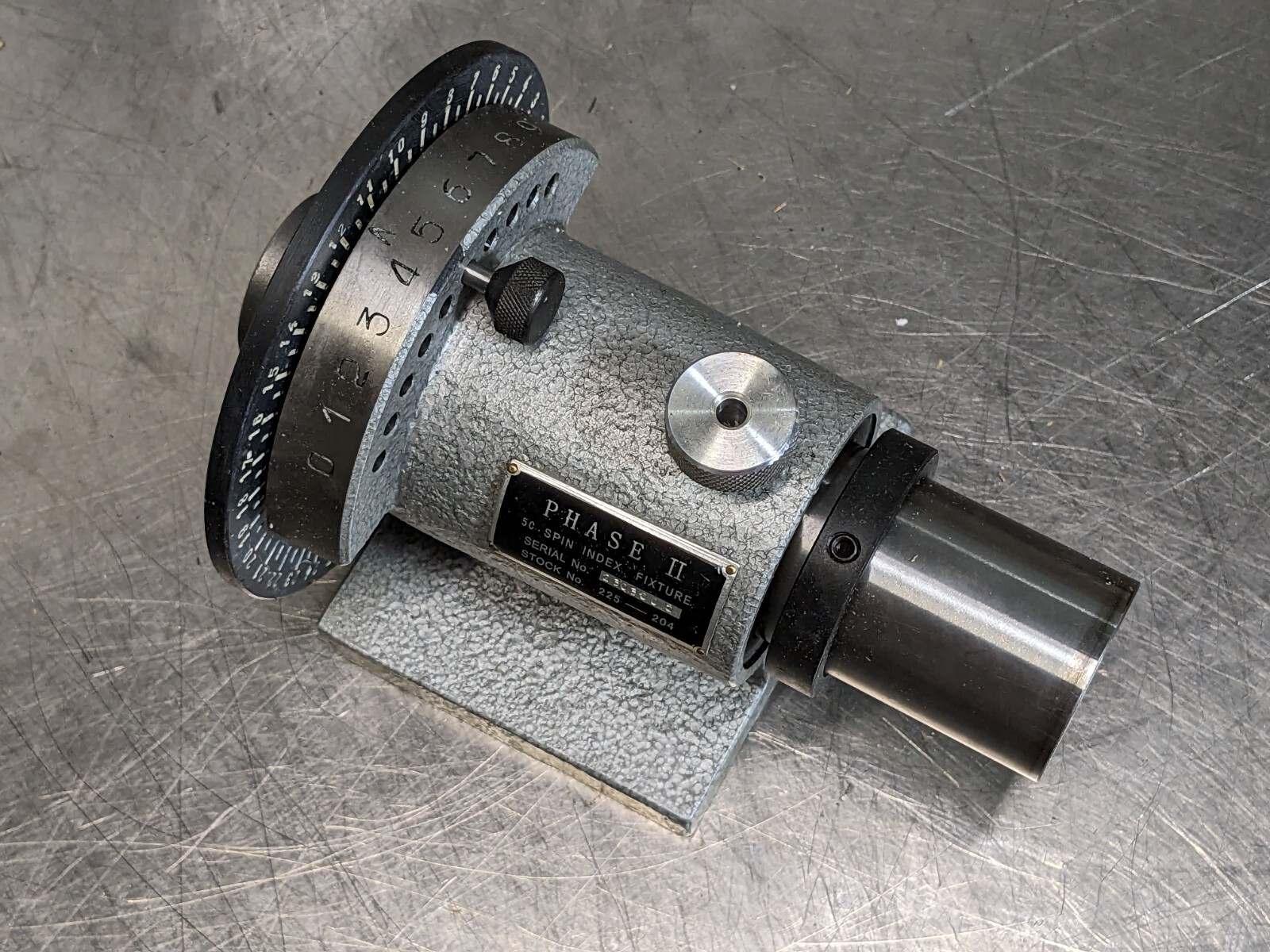 Phase II Spin Index Fixture for 5C Collets 1-1/8" Cap 225-204 Missing Parts
