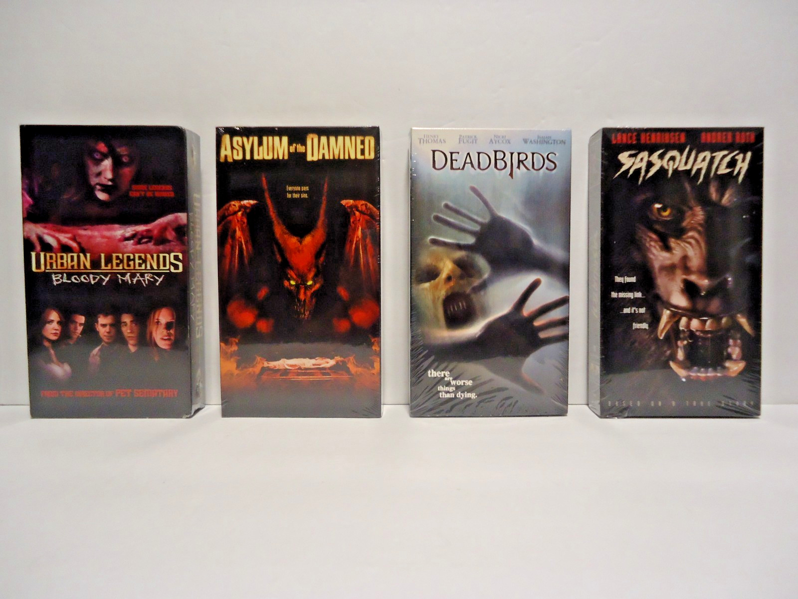 URBAN LEGEND BLOODY MARY ASYLUM OF THE DAMNED DEADBIRDS SASQUATCH HORROR VHS NEW