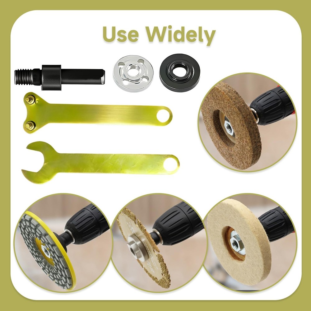 2Set Electric Drill Angle Grinder Connecting Rod Set, 10mm Conversion Angle G...