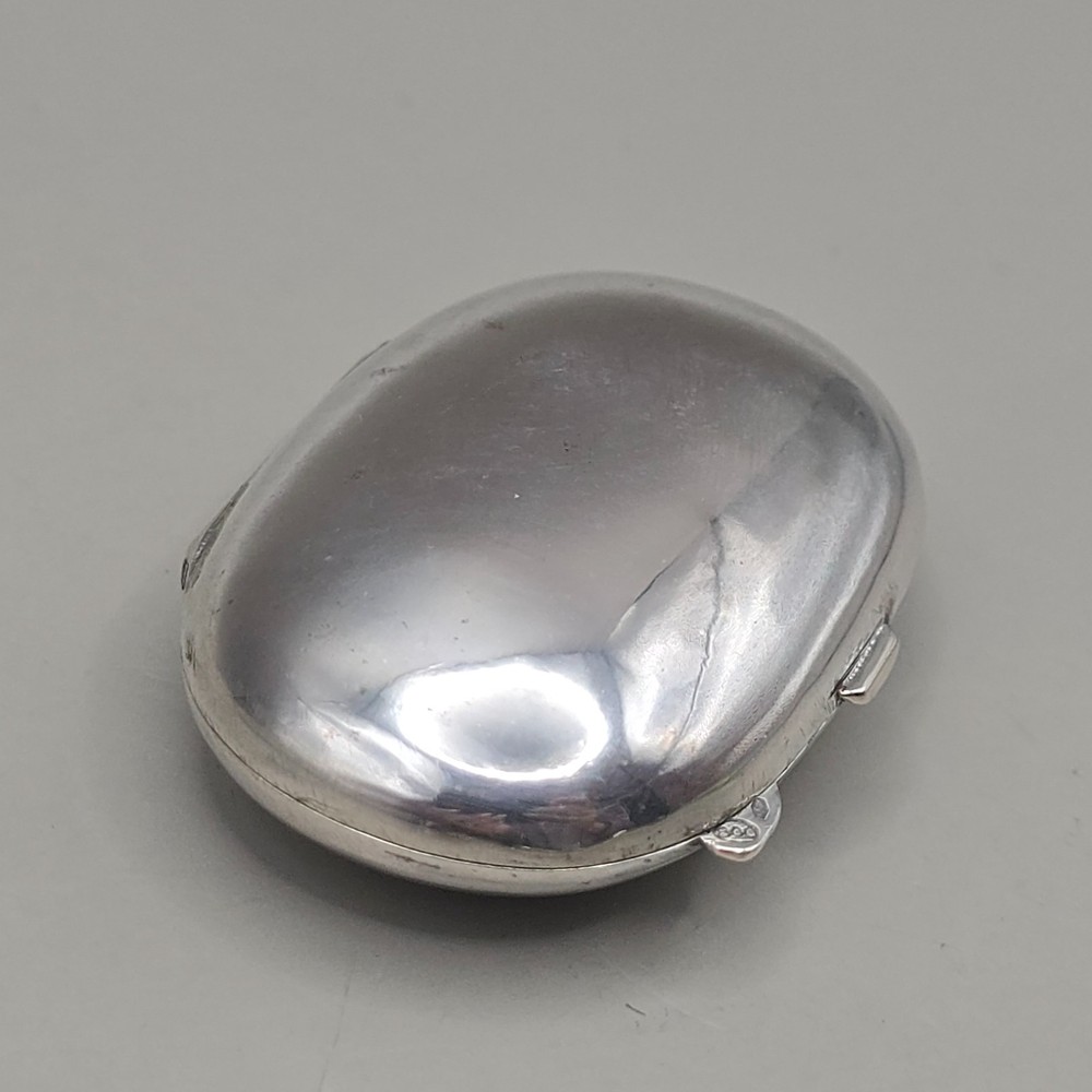 Antique 800 Silver Pill Box Snuff Box