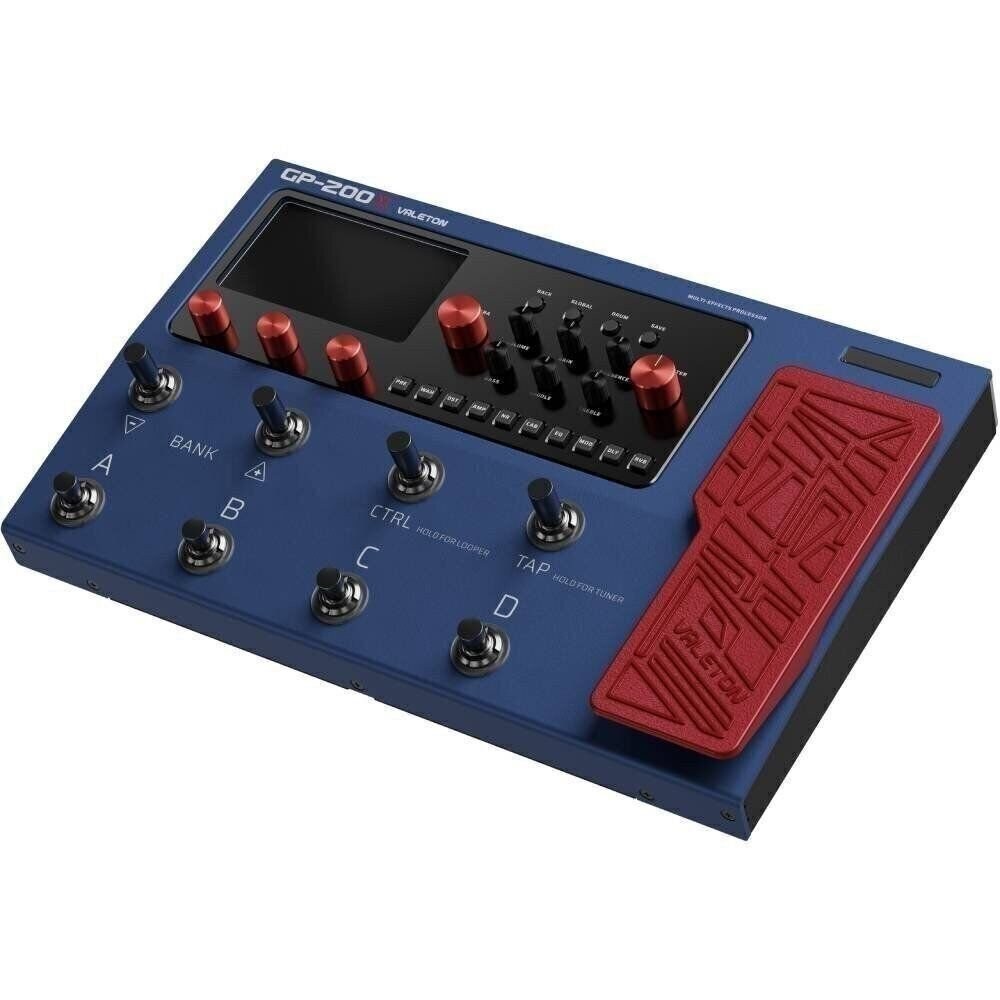 Valeton GP-200X Multi-Effects Pedal: Expression, FX Loop, MIDI I/O, Amp...