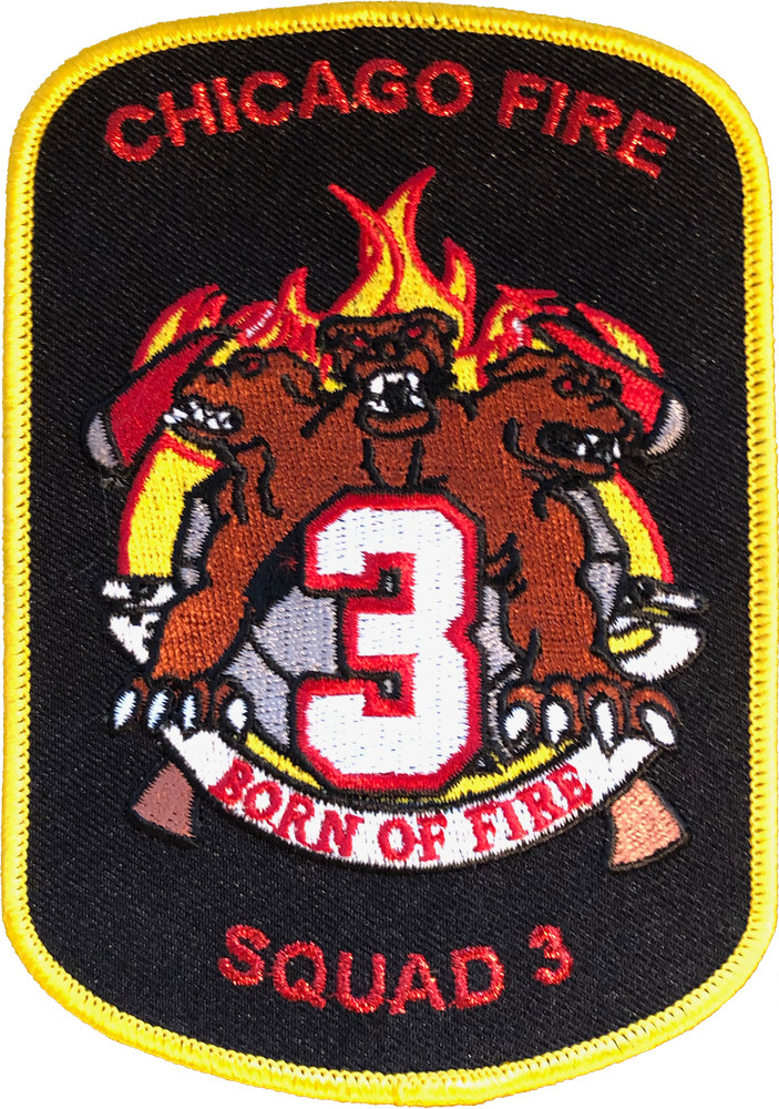 CHICAGO FIRE TV SHOW SHOULDER PATCH: Squad 3