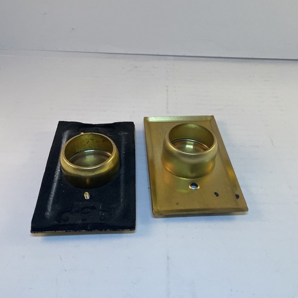 Antique Solid Brass SWITCH/PLUG PLATES with round center