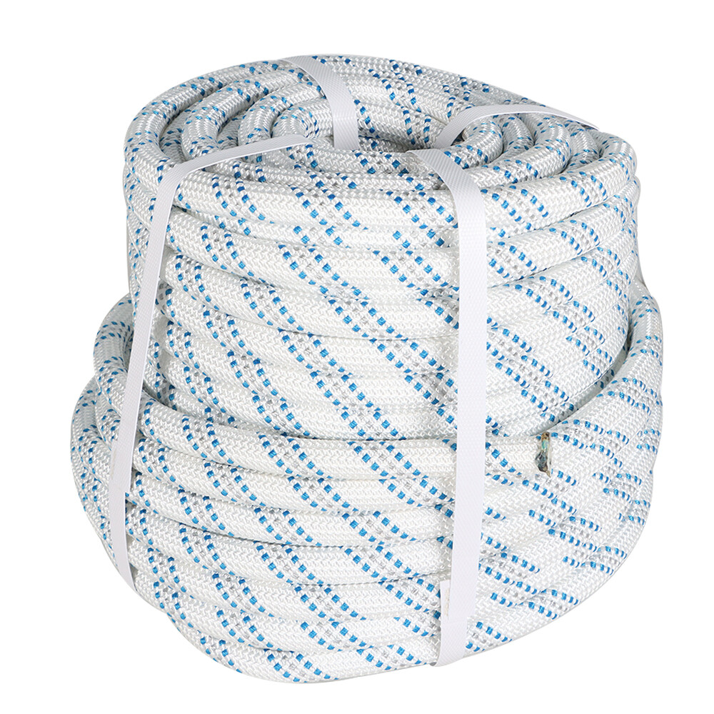 Nylon Double Braid Polyester Arborist Bull Rope Pulling Rigging Line 5/8" × 150'