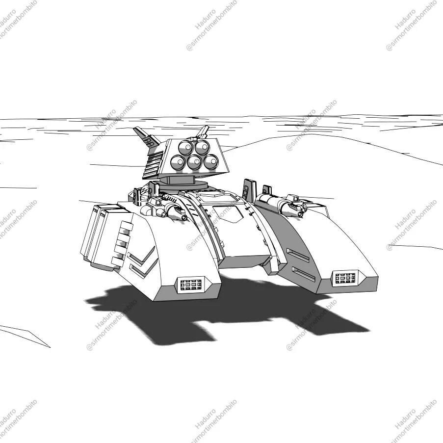 Hadurro x2 - Alternate Battletech Model - By Sir Mortimer Bombito