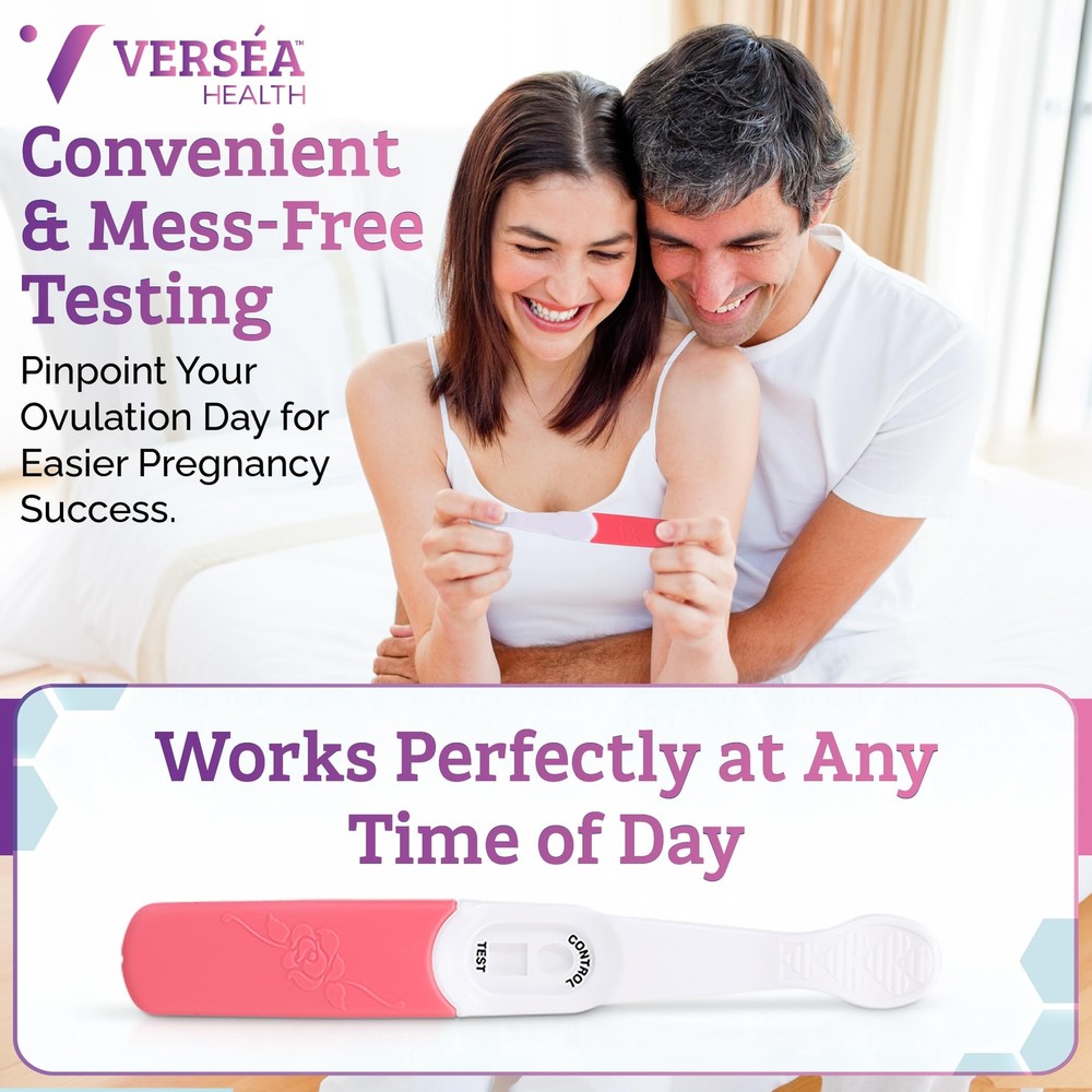Versea Easy Lab Ovulation Midstream Tests 5 Test Pack 3 Minute Easy Read Resu...