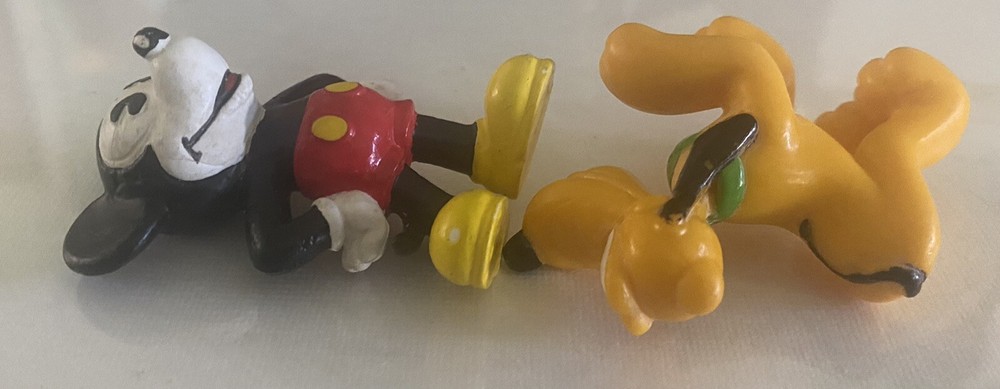 1984 Bully Pie-eyed Mickey Mouse With Additional Pluto figure