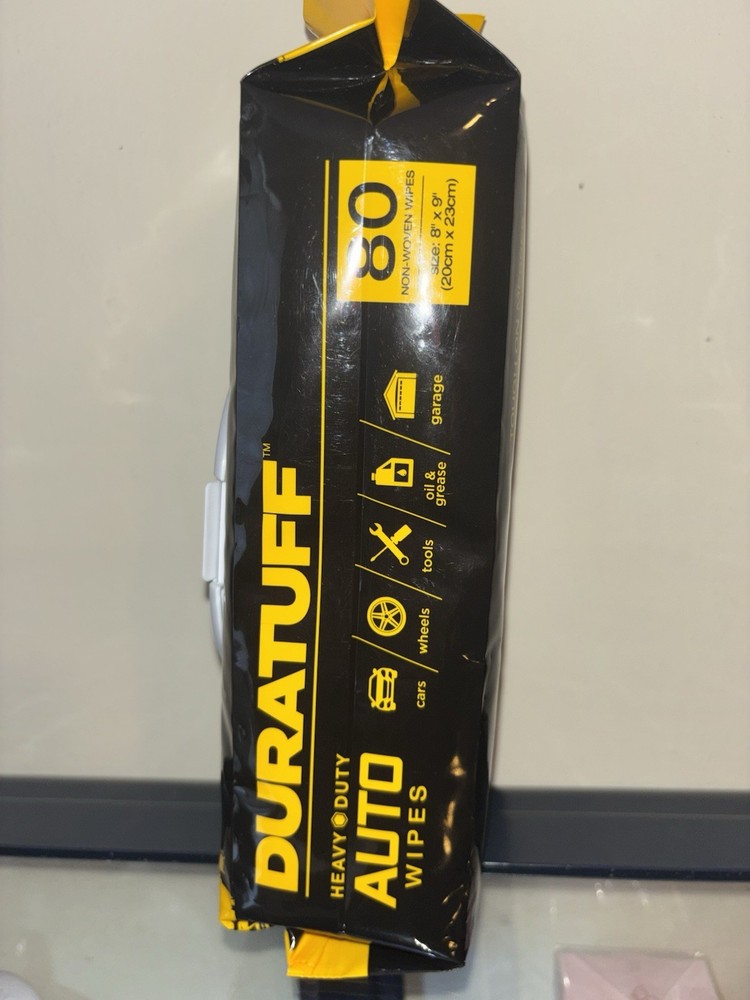 Duratuff Heavy Duty Auto Wipes Large 80 Ct