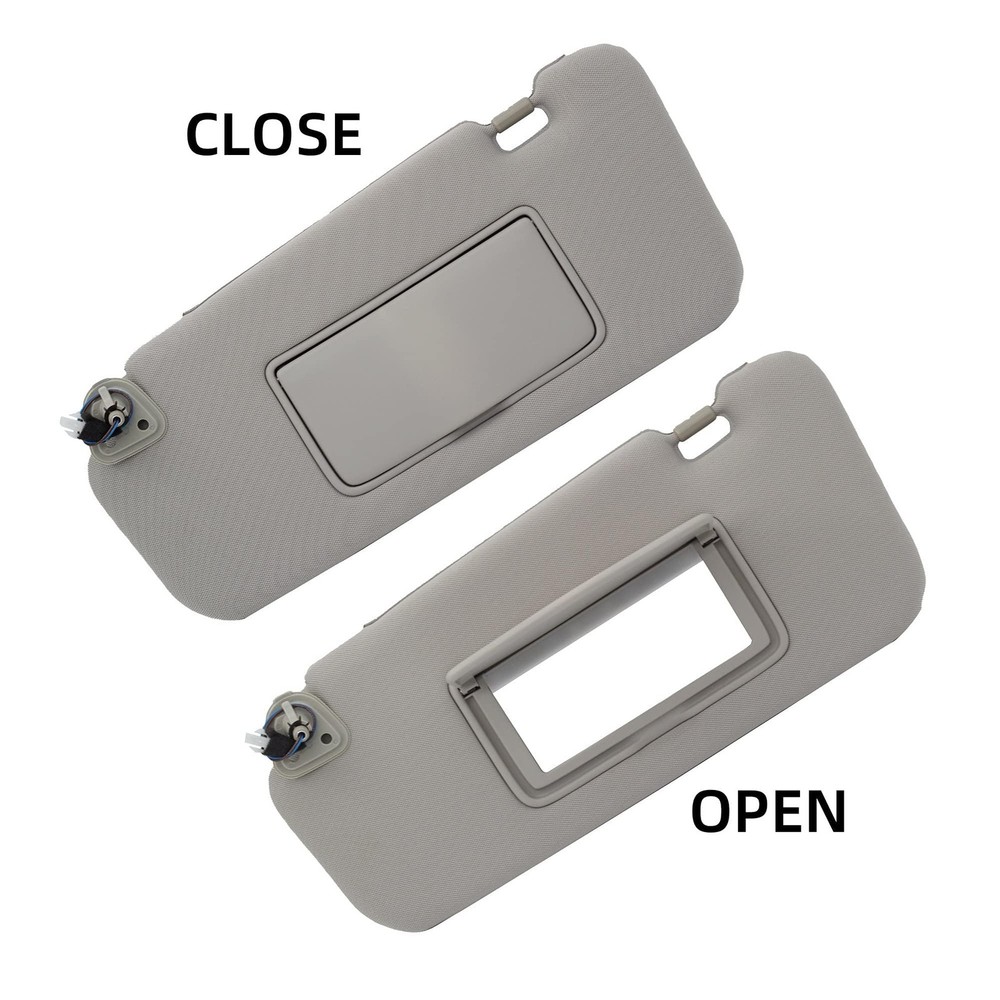 Left Driver Side Sun Visor with Light Compatible