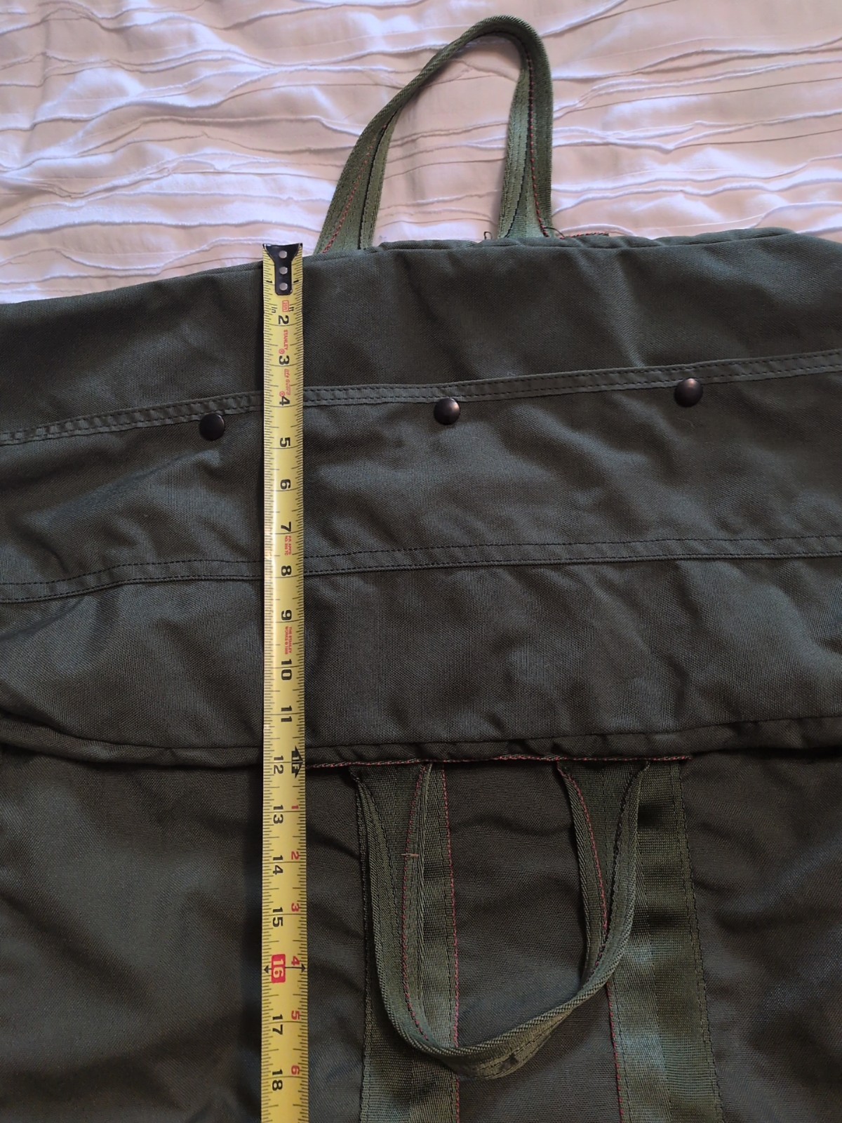 U.S. GI Flyers Kit Bag Nylon USA Military Army Air Force Large Duffle Green